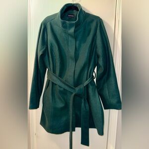 41 Hawthorn Dark Green Belted Ava Coat 2X